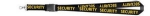 SECURITY Lanyard Neck ID/Card Key Holder GOLD lettering on BLACK